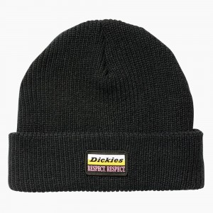 Men's Dickies Breast Cancer Awareness Patch Beanie Black | 3890426-GY