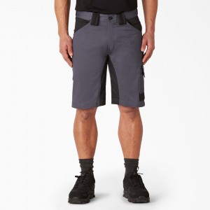 Men's Dickies FLEX Performance Workwear GDT Cargo Shorts Grey | 6508142-AV