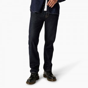 Men's Dickies Houston Relaxed Fit Jeans Blue | 9317652-VX