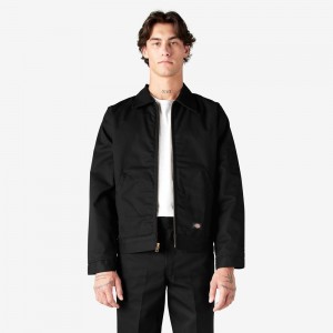 Men's Dickies Insulated Eisenhower Jacket Black | 2507634-EX