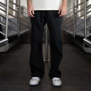 Men's Dickies Jake Hayes Relaxed Fit Duck Pants Black | 2471835-EI