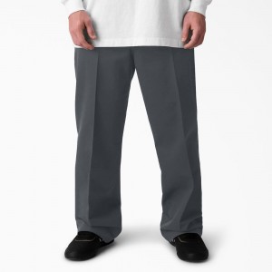 Men's Dickies Jamie Foy Loose Fit Pants Grey | 9386421-WS