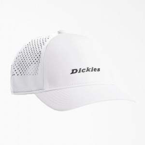 Men's Dickies Low Pro Athletic Trucker Hat White | 9604235-ZL