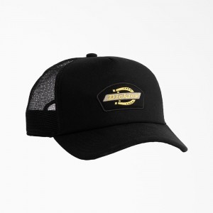 Men's Dickies Mid Pro Foam Trucker Hat Black | 0257138-PD