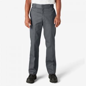 Men's Dickies Original 874® Work Pants Grey | 0675843-EG