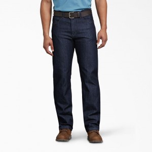 Men's Dickies Relaxed Fit Carpenter Jeans Blue | 0149736-CI