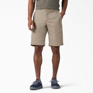 Men's Dickies Relaxed Fit Work Shorts Grey | 0563278-MU