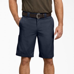 Men's Dickies Relaxed Fit Work Shorts Navy | 9364758-OR