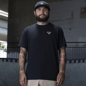 Men's Dickies Ronnie Sandoval Americana Graphic T-Shirt Black | 1562397-GZ