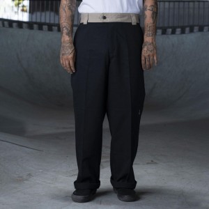 Men's Dickies Ronnie Sandoval Loose Fit Double Knee Pants Black | 4081793-HO