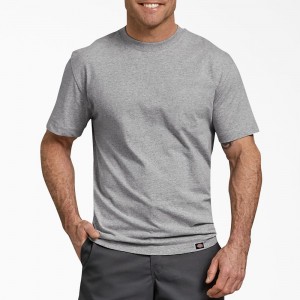 Men's Dickies Short Sleeve T-Shirt Grey | 6904527-DZ