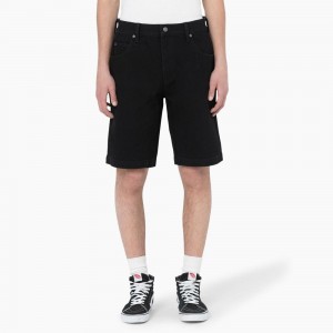 Men's Dickies Skateboarding Loose Fit Wingville Shorts Black | 7024385-CS