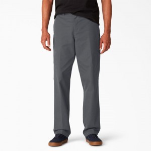 Men's Dickies Skateboarding Slim Fit Pants Grey | 2345971-KH