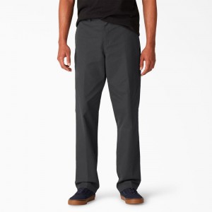 Men's Dickies Skateboarding Slim Fit Pants Black | 3178605-EQ