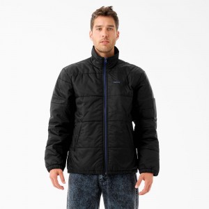 Men's Dickies Tom Knox Puffer Jacket Black | 0812965-SX