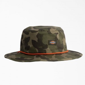 Men's Dickies Twill Boonie Hat Olive | 7385269-HT