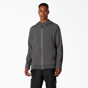 Men's Dickies Ultimate ProTect Zip Hoodie Grey | 0624571-CK