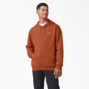 Men's Dickies Uniontown Hoodie Orange | 0548129-RM