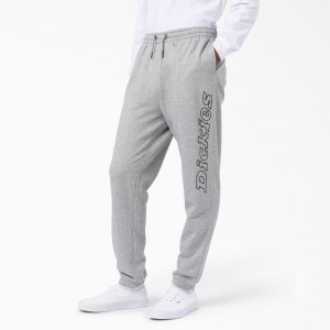 Men's Dickies Uniontown Regular Fit Sweat Pants Grey | 9371042-UT