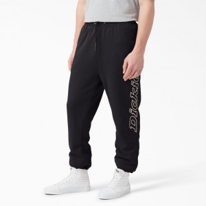 Men's Dickies Uniontown Regular Fit Sweat Pants Black | 7138429-XB