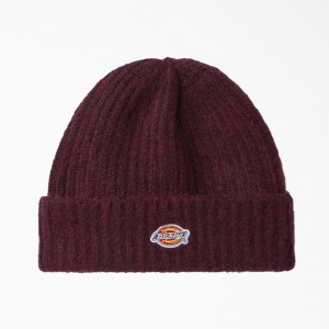 Women's Dickies Brewton Beanie Purple | 4267153-WD