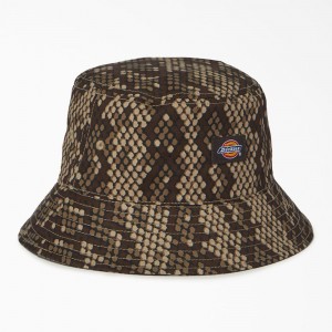 Women's Dickies Camden Bucket Hat Brown | 4150762-KS