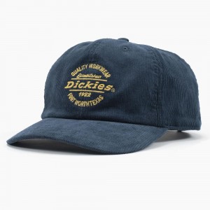 Women's Dickies Corduroy Cap Blue | 3067528-HR