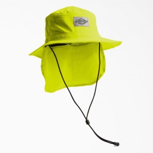 Women's Dickies Full Brim Ripstop Boonie with Neck Shade Hat Green | 2603978-GS