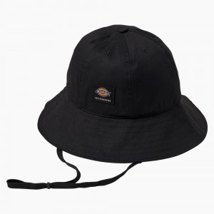 Women's Dickies Skateboarding Dome Bucket Hat Black | 5901628-OR