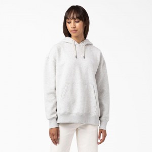 Women's Dickies Summerdale Hoodie White | 6215437-KO