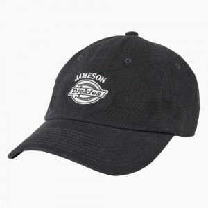 Women's Dickies x Jameson Embroidered Cap Black | 5847693-LB