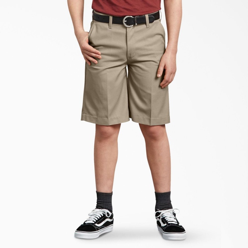 Kids\' Dickies Husky Classic Fit Shorts Grey | 0157894-XC