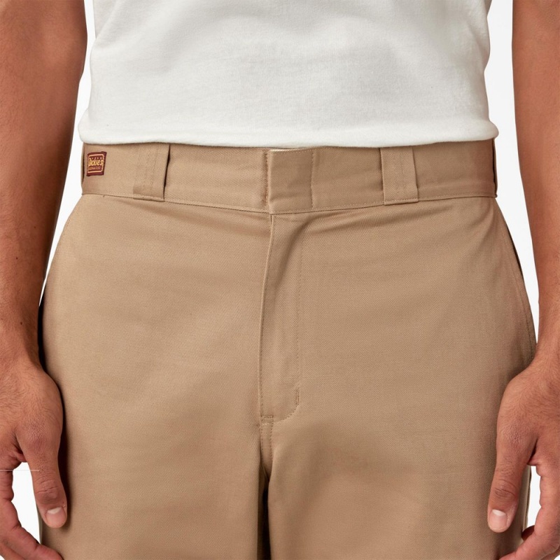 Men's Dickies 1922 Cotton Pants Khaki | 8074316-ND