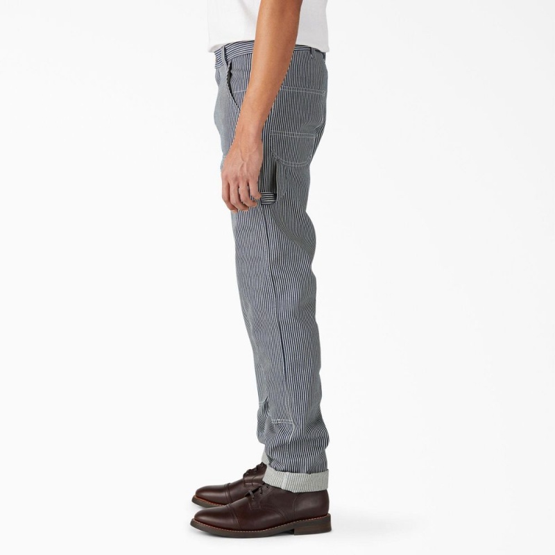 Men's Dickies 1922 Regular Fit Double Knee Pants Grey | 3718956-KJ