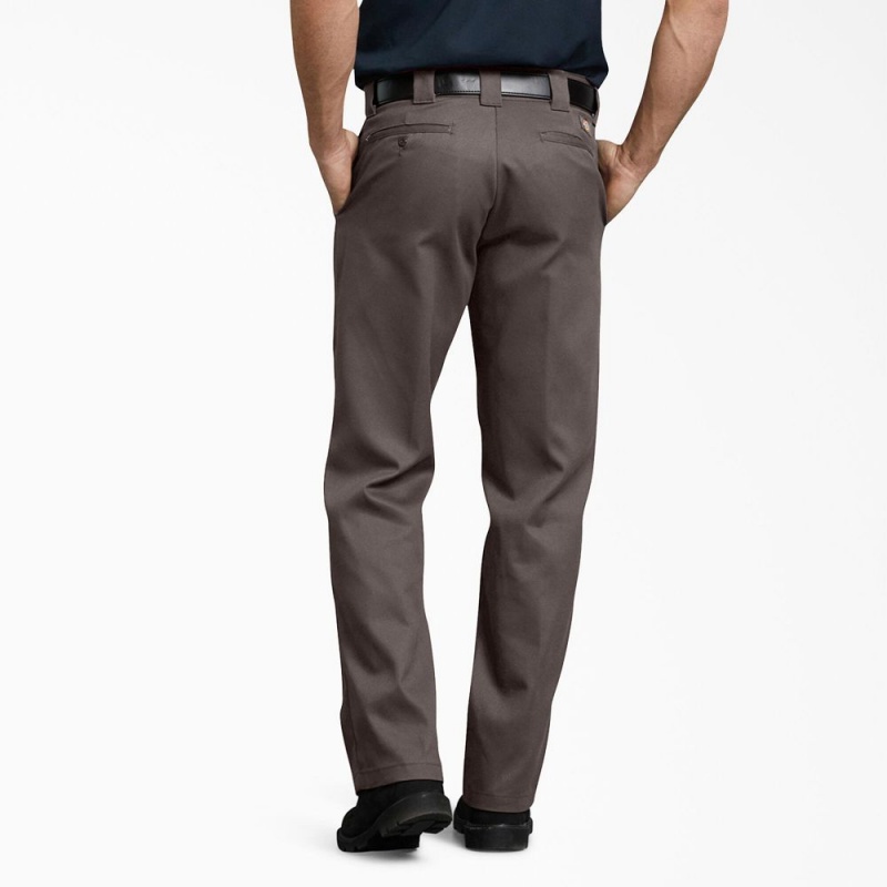 Men's Dickies 874® FLEX Work Pants Brown | 2964315-YO