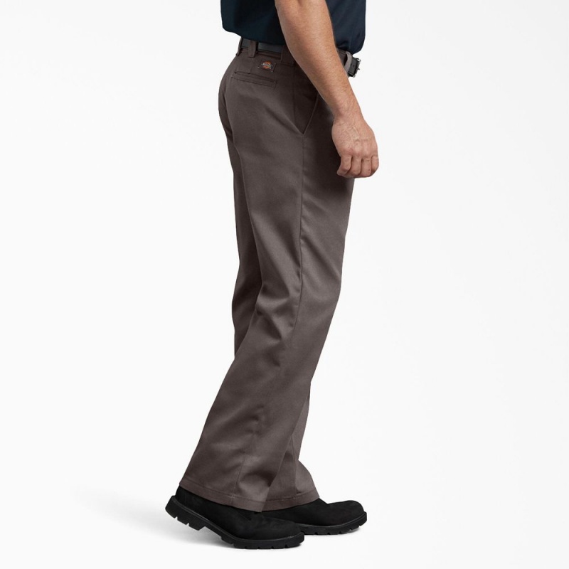 Men's Dickies 874® FLEX Work Pants Brown | 2964315-YO