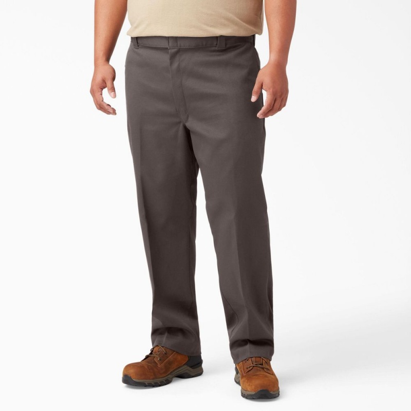 Men's Dickies 874® FLEX Work Pants Brown | 2964315-YO