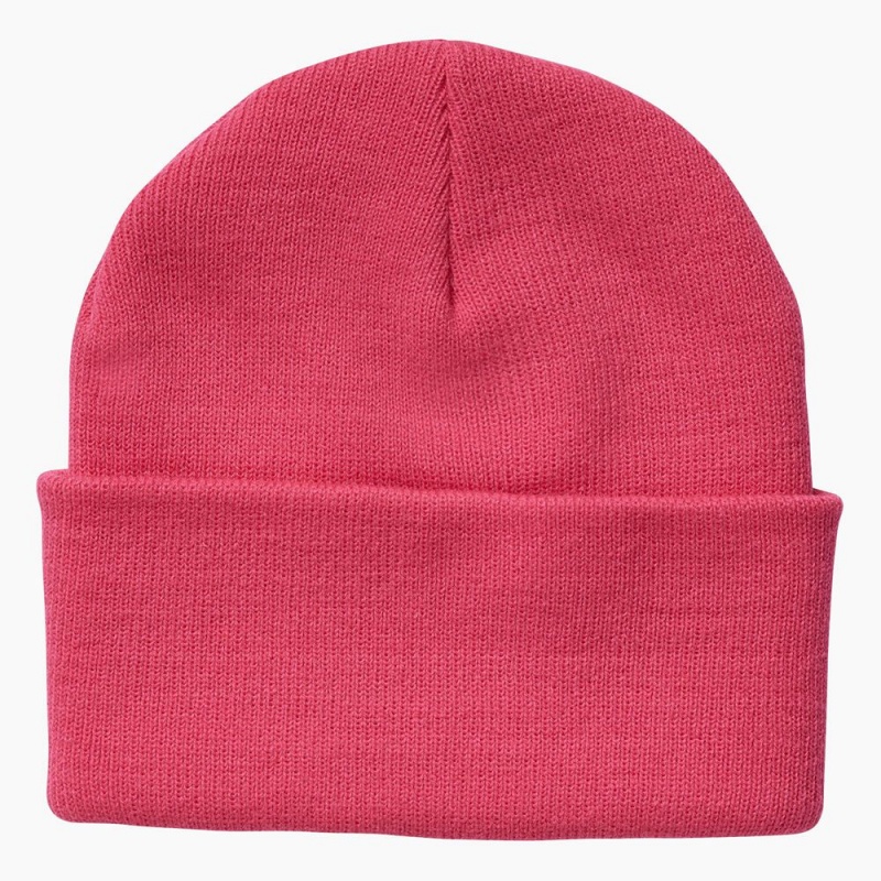 Men's Dickies Breast Cancer Awareness Cuffed Knit Beanie Pink | 1437286-QK