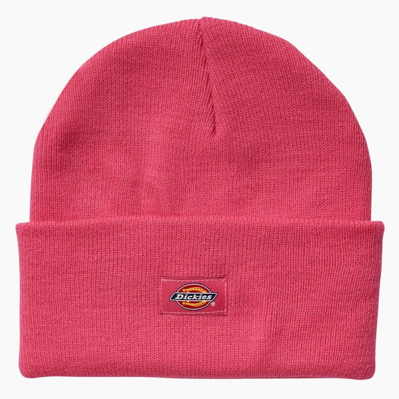 Men\'s Dickies Breast Cancer Awareness Cuffed Knit Beanie Pink | 1437286-QK