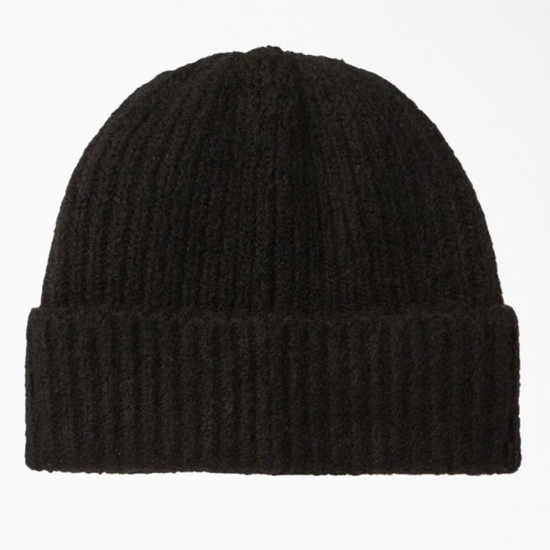 Men's Dickies Brewton Beanie Black | 1928367-SD