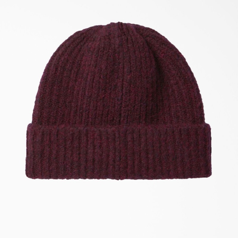 Men's Dickies Brewton Beanie Purple | 4205319-EF