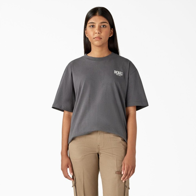 Men's Dickies Built to Last Heavyweight T-Shirt Grey | 1347850-JM