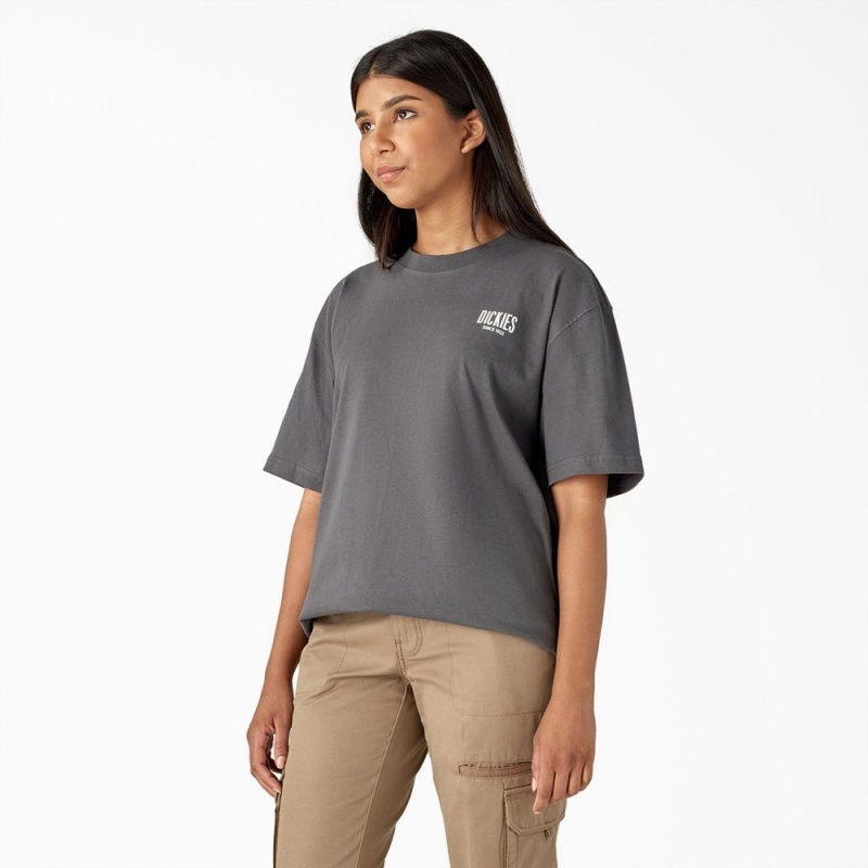 Men's Dickies Built to Last Heavyweight T-Shirt Grey | 1347850-JM