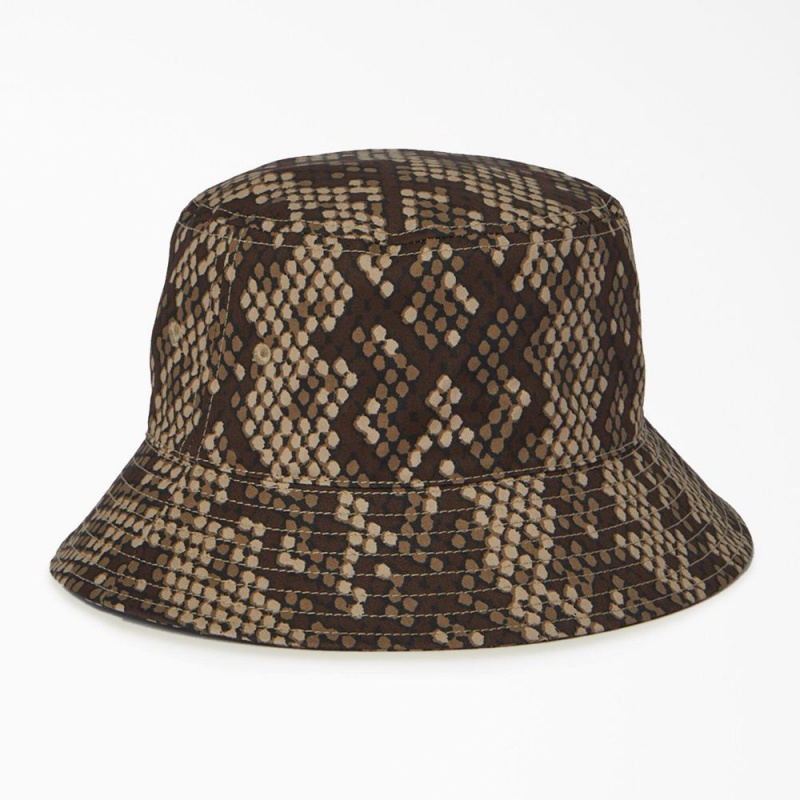 Men's Dickies Camden Bucket Hat Brown | 5071294-KZ