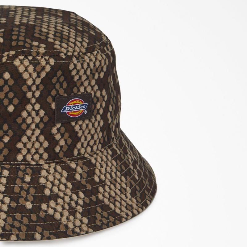 Men's Dickies Camden Bucket Hat Brown | 5071294-KZ