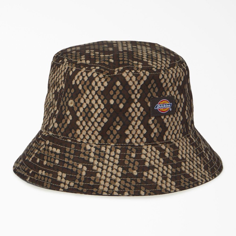 Men\'s Dickies Camden Bucket Hat Brown | 5071294-KZ