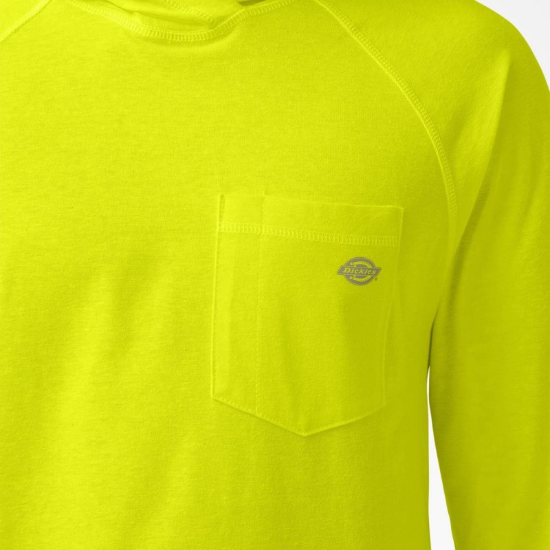 Men's Dickies Cooling Performance Sun Shirt Green | 6139540-TB