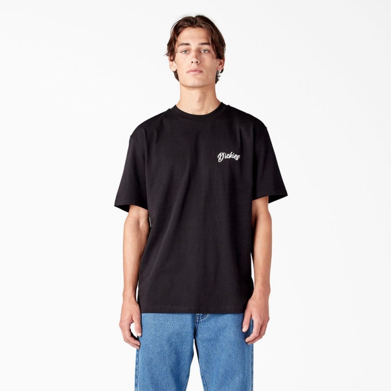 Men's Dickies Dighton Graphic T-Shirt Black | 0671349-VR