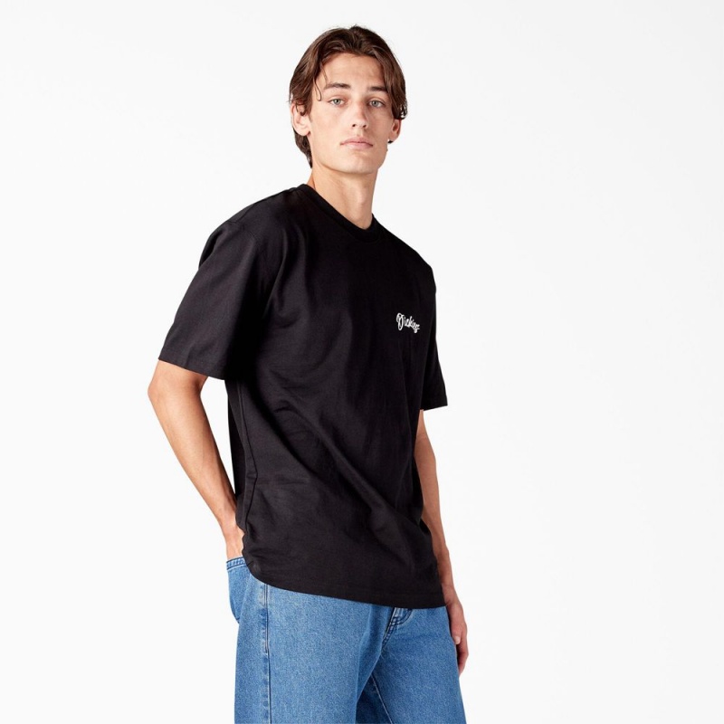 Men's Dickies Dighton Graphic T-Shirt Black | 0671349-VR