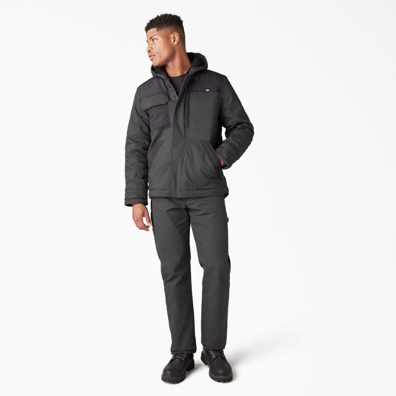 Men's Dickies DuraTech Renegade FLEX Duck Jacket Grey | 7694153-HN